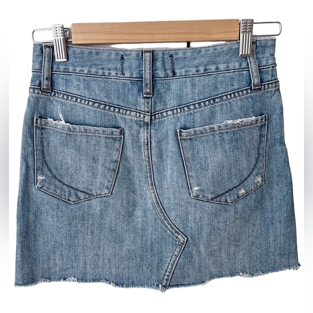Paper Denim & Cloth Distressed Mini Skirt 24 /00